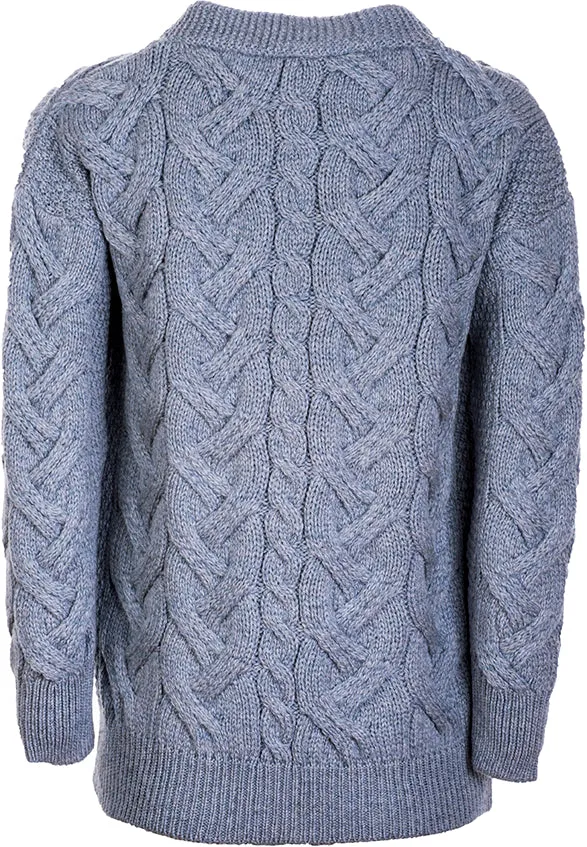 Aran Woollen Mills Earrings Super Soft Merino Wool Chunky Cable Knit Cardigan
