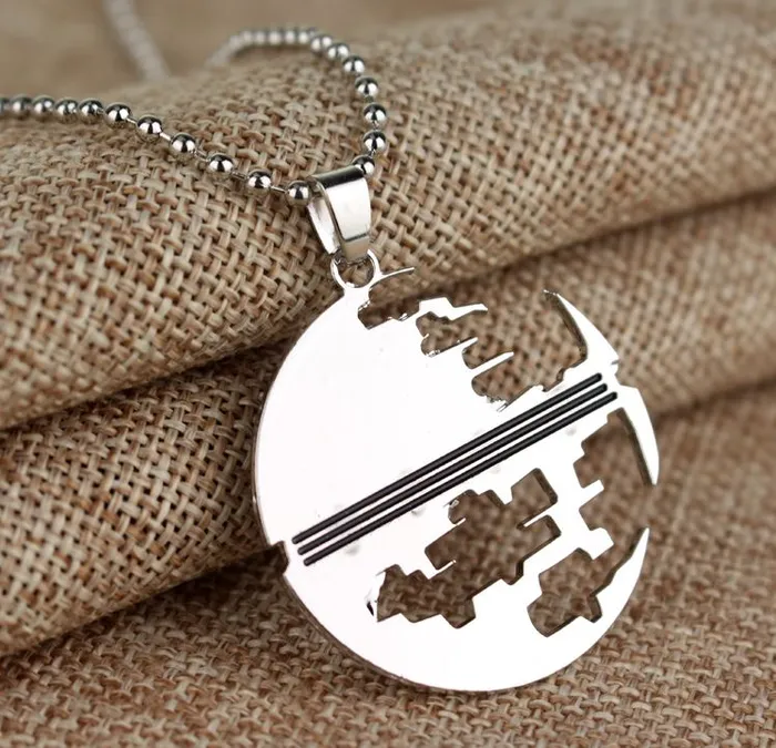 AZ130 Silver Planet Necklace with FREE EARRINGS alice Necklaces