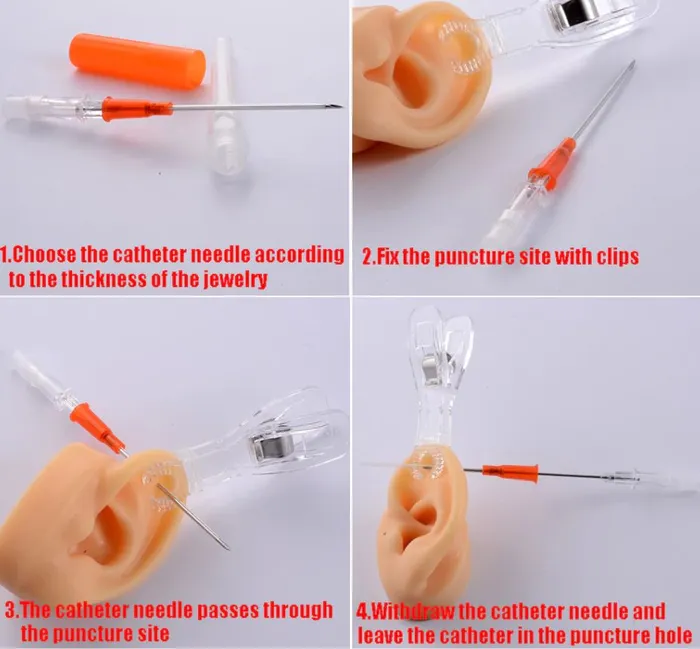AZ970 Disposable Piercing Set 08mm Ear Stud 02 Earrings