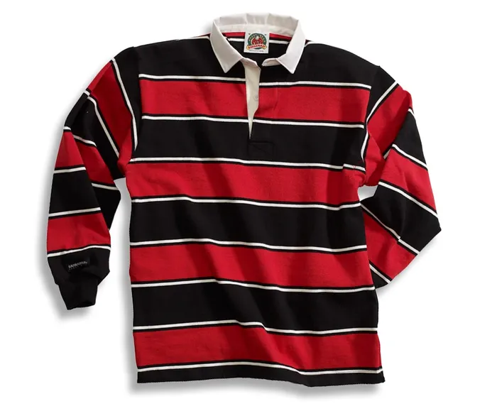 Barbarian Sports Wear Earrings Soho Stripe Rugby Shirt