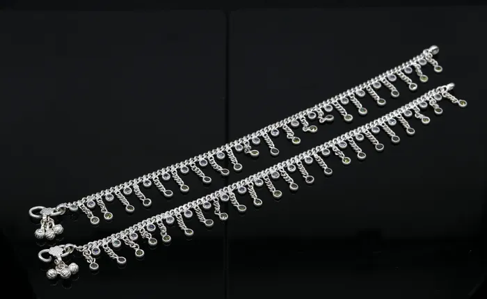 Bracelets 10 solid silver handmade vintage customized design ankle bracelet bridesmaid charm tribal anklet jewelry pretty gifting to her nank272 TRIBAL ORNAMENTS