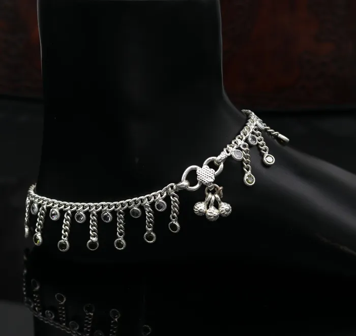 Bracelets 10 solid silver handmade vintage customized design ankle bracelet bridesmaid charm tribal anklet jewelry pretty gifting to her nank272 TRIBAL ORNAMENTS