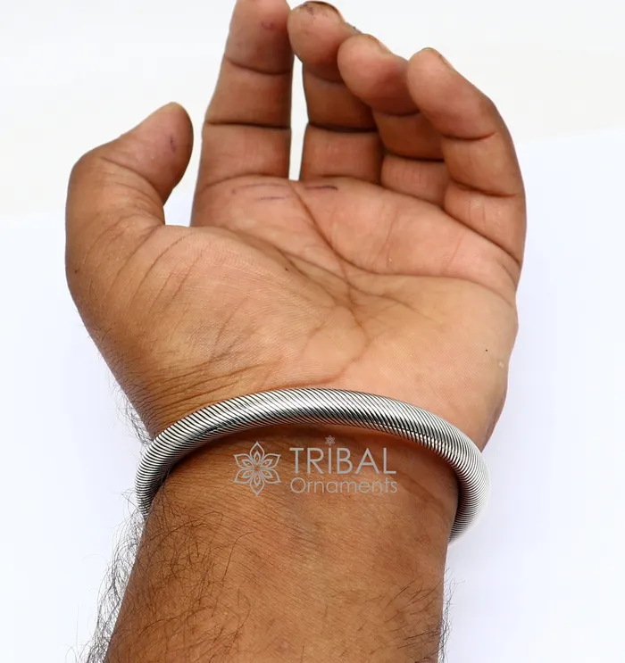Bracelets 925 Sterling silver handmade fabulous designer Rudraksha kada bangle bracelet by twistingantique unisex jewelry nsk681 TRIBAL ORNAMENTS
