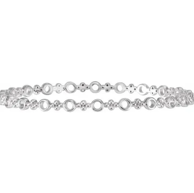 Bracelets Fire Brilliance 44 mm Thin Petite Bangle 7 Bracelet