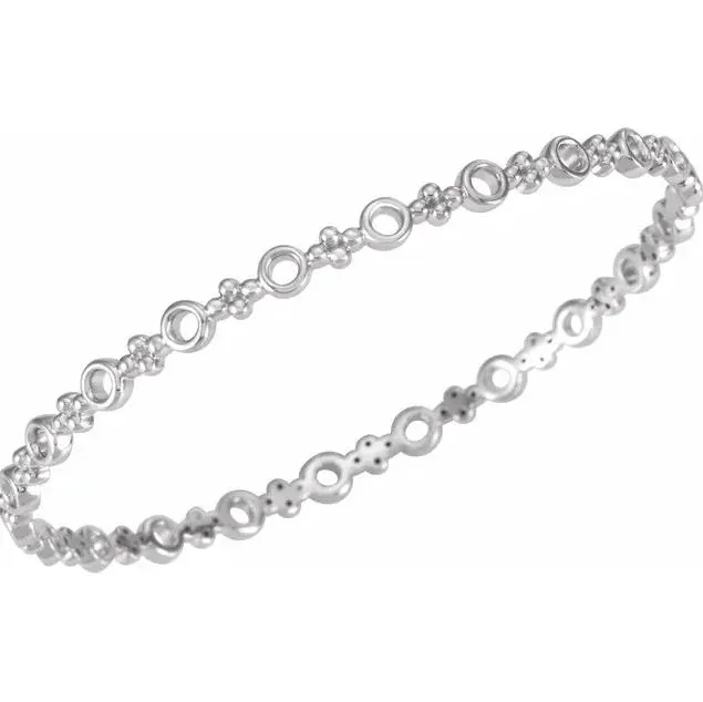 Bracelets Fire Brilliance 44 mm Thin Petite Bangle 7 Bracelet
