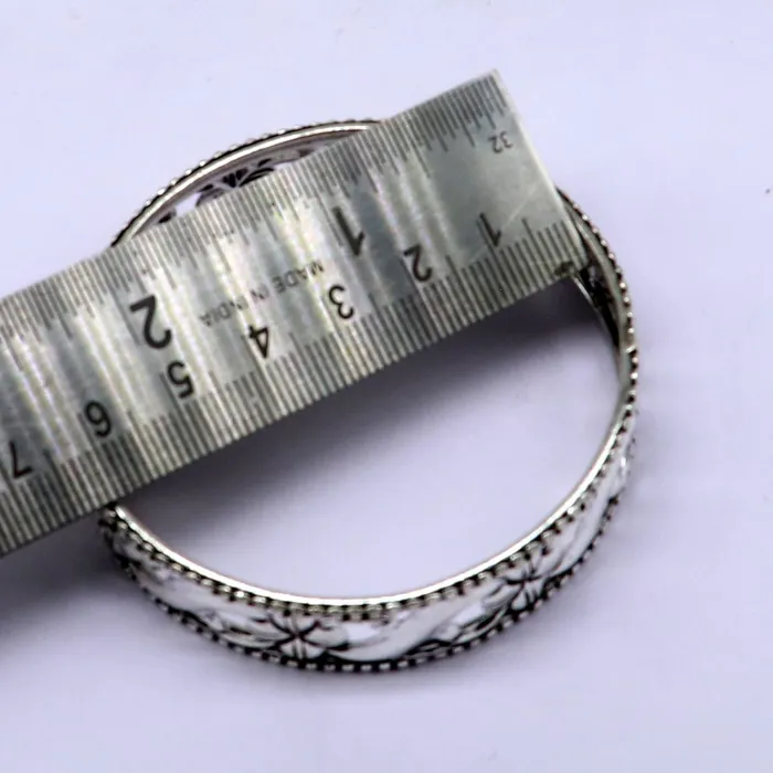Bracelets Floral style 925 sterling silver amazing customized bangle bracelet kada best brides gifting ethnic stylish tribal fashion jewelry nba394 TRIBAL ORNAMENTS Bracelets Floral style 925 sterling silver amazing customized bangle bracelet kada best brides gifting ethnic stylish tribal fashion jewelry nba394 TRIBAL ORNAMENTS