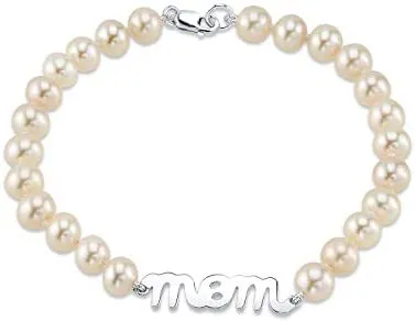 Bracelets spt 6065mm White Freshwater Cultured Pearl Mom Bracelet