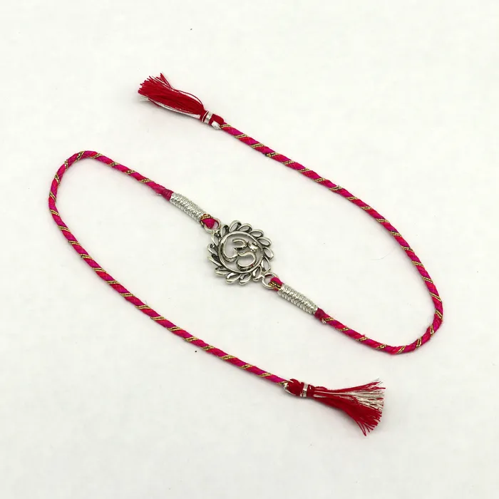 Bracelets TRIBAL ORNAMENTS 925 sterling silver handmade AUM OM design Rakhi Bracelet amazing stylish gift for Rakshabandhan rk36