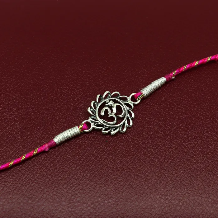 Bracelets TRIBAL ORNAMENTS 925 sterling silver handmade AUM OM design Rakhi Bracelet amazing stylish gift for Rakshabandhan rk36