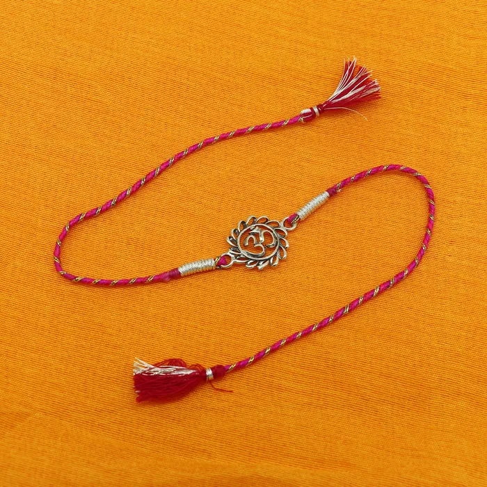 Bracelets TRIBAL ORNAMENTS 925 sterling silver handmade AUM OM design Rakhi Bracelet amazing stylish gift for Rakshabandhan rk36