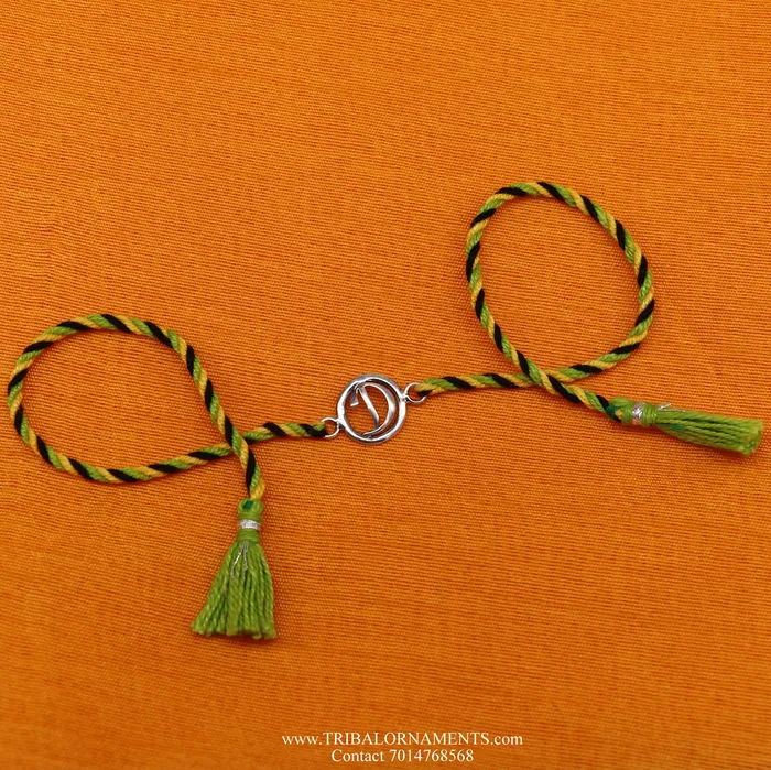 Bracelets TRIBAL ORNAMENTS 925 sterling silver handmade D letter design Rakhi Bracelet amazing stylish gift for Rakshabandhan rk86 Bracelets TRIBAL ORNAMENTS 925 sterling silver handmade D letter design Rakhi Bracelet amazing stylish gift for Rakshabandhan rk86