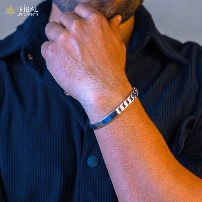 Bracelets TRIBAL ORNAMENTS 925 sterling silver vintage antique design handmade adjustable cuff bangle bracelet kada customized unisex mens or girls jewelry nsk369