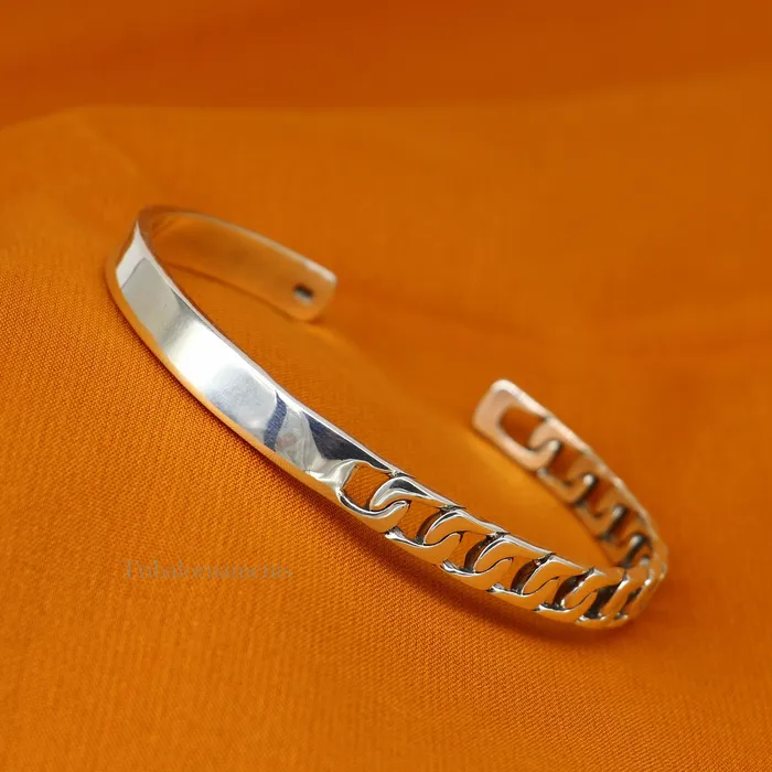 Bracelets TRIBAL ORNAMENTS 925 sterling silver vintage antique design handmade adjustable cuff bangle bracelet kada customized unisex mens or girls jewelry nsk369