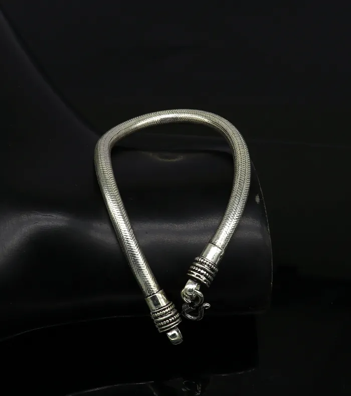 Bracelets TRIBALORNAMENT 5mm 925 sterling silver best gifting 9 long handmade snake chain bracelet new stylish fancy customized trendy bracelet jewelry nsbr217