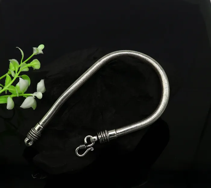 Bracelets TRIBALORNAMENT 5mm 925 sterling silver best gifting 9 long handmade snake chain bracelet new stylish fancy customized trendy bracelet jewelry nsbr217