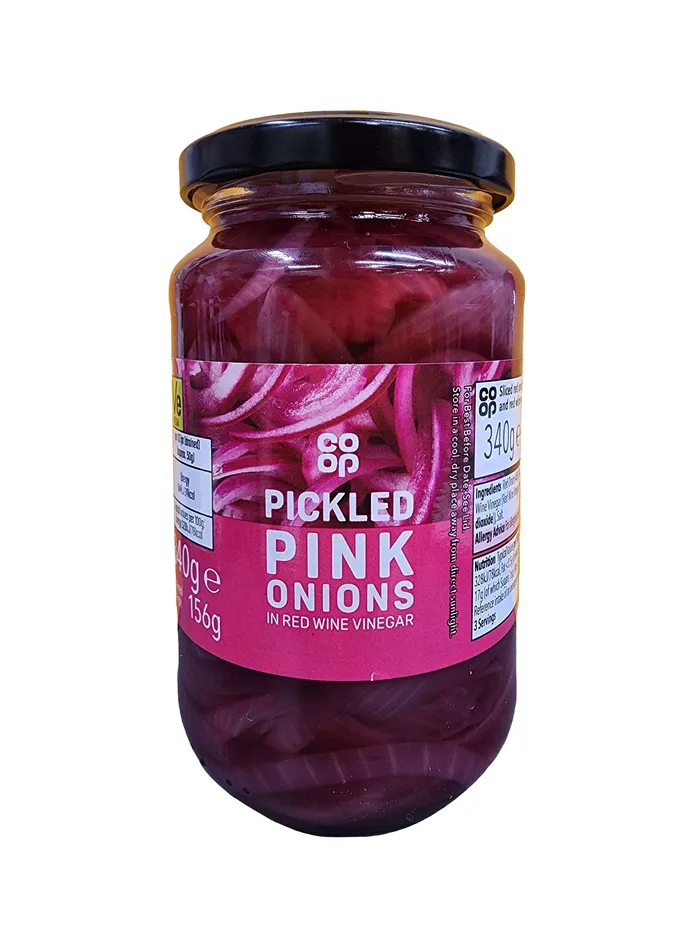 Co op Pink Pickled Onions 340g Ramsden International Earrings