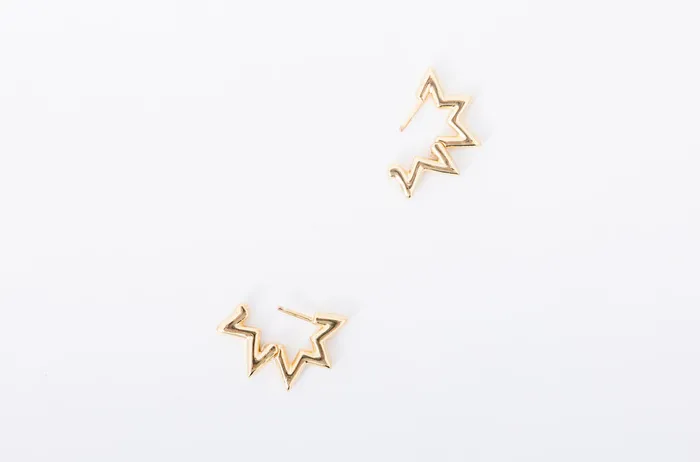 DLUX Earrings Star Huggies