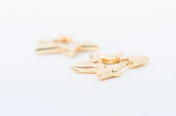 DLUX Earrings Star Huggies
