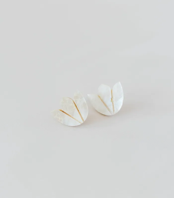 Earrings Guita Stud Mother of Pearl Earrings Arete Earrings Guita Stud Mother of Pearl Earrings Arete