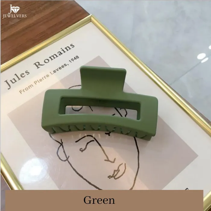 Earrings Jewelvers Matte Rectangle Hair Claw