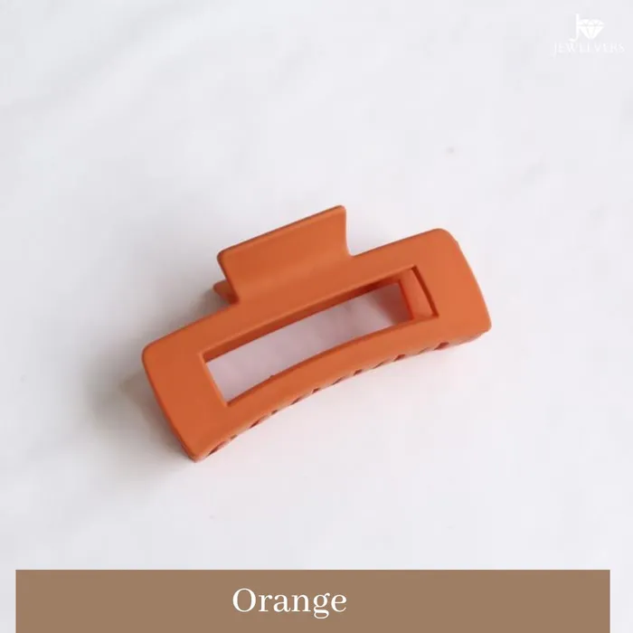 Earrings Jewelvers Matte Rectangle Hair Claw