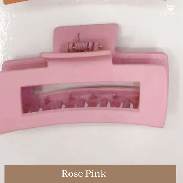 Earrings Jewelvers Matte Rectangle Hair Claw