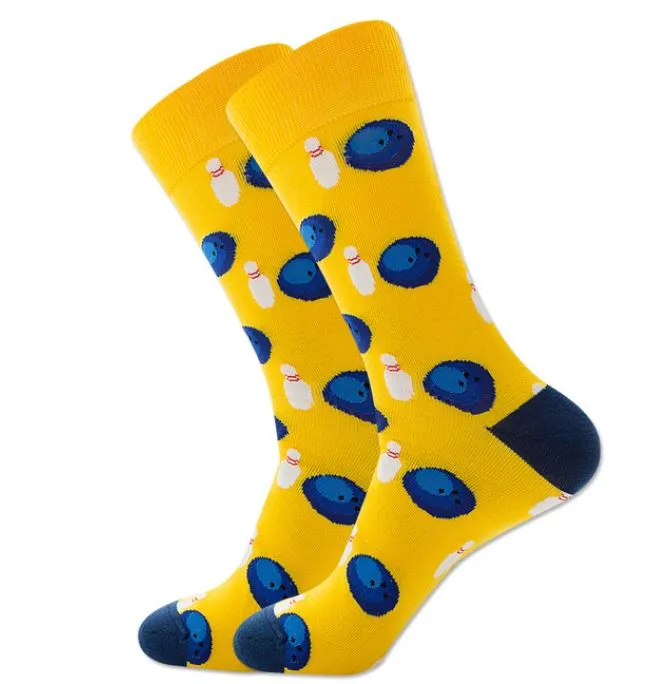 Earrings POLLY SF269 Yellow Bowling Socks
