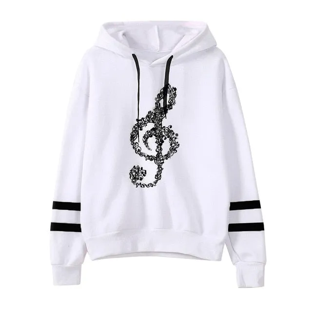 Earrings Reloaded Store Treble Clef Hoodie
