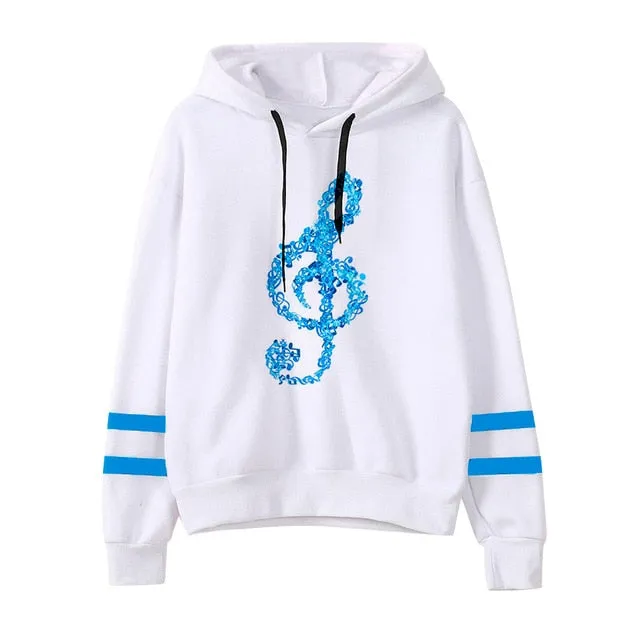 Earrings Reloaded Store Treble Clef Hoodie