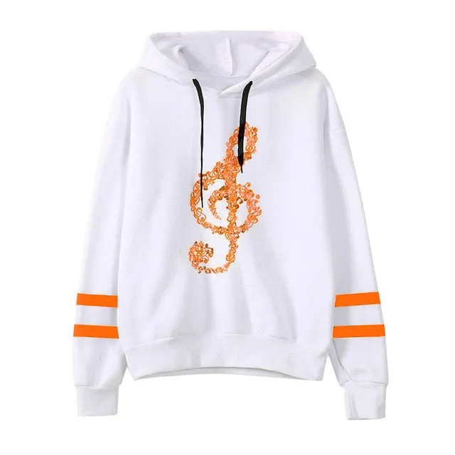 Earrings Reloaded Store Treble Clef Hoodie