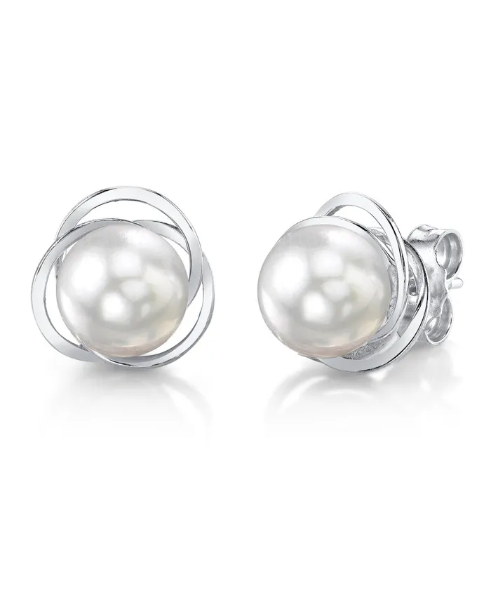 Earrings spt White South Sea Pearl Khilana Stud Earrings