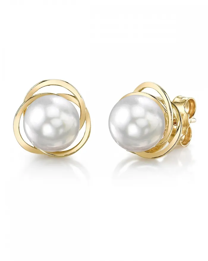 Earrings spt White South Sea Pearl Khilana Stud Earrings