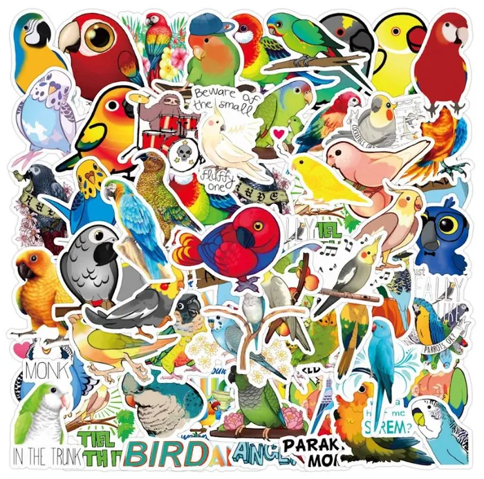 Earrings ST24 Bird Collection 20 Pieces Assorted Stickers POLLY