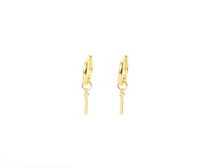 Earrings WANTME Behind Bars Huggies