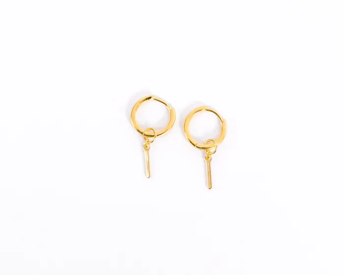 Earrings WANTME Behind Bars Huggies