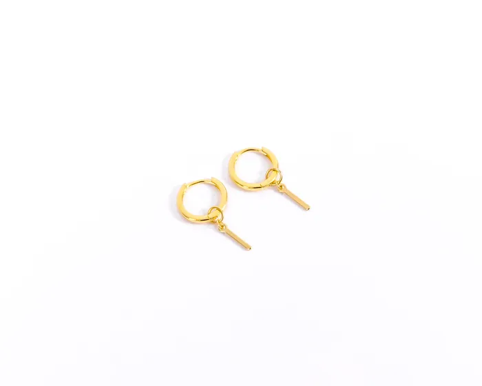 Earrings WANTME Behind Bars Huggies