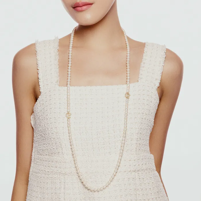 Elegant White Freshwater Pearl Necklace WN00708 Pearly Lustre Necklaces