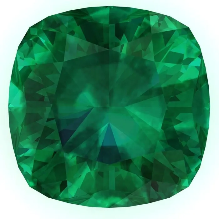 Fire Brilliance Earrings Cushion FAB LabGrown Emerald Gems
