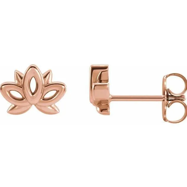 Fire Brilliance Earrings Lotus Earrings