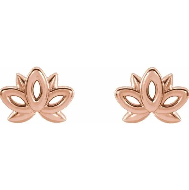 Fire Brilliance Earrings Lotus Earrings