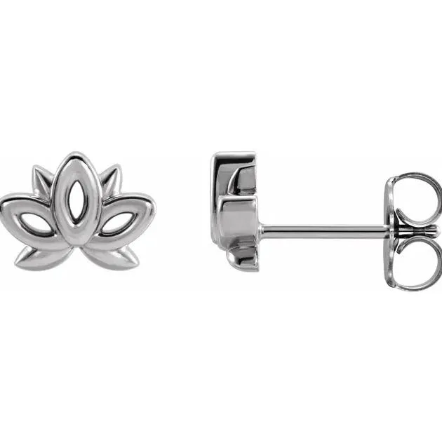 Fire Brilliance Earrings Lotus Earrings