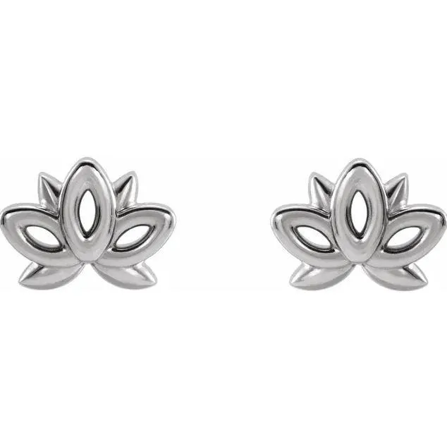 Fire Brilliance Earrings Lotus Earrings