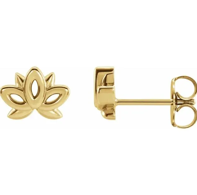 Fire Brilliance Earrings Lotus Earrings