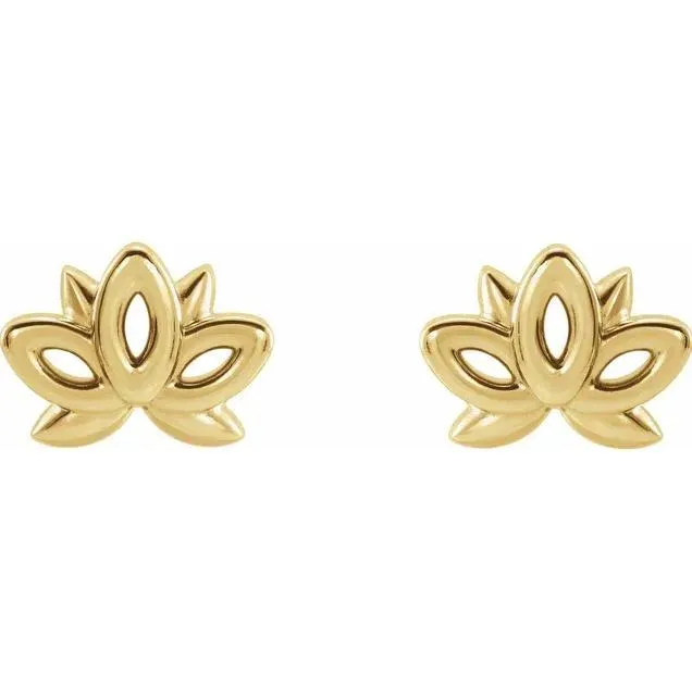 Fire Brilliance Earrings Lotus Earrings