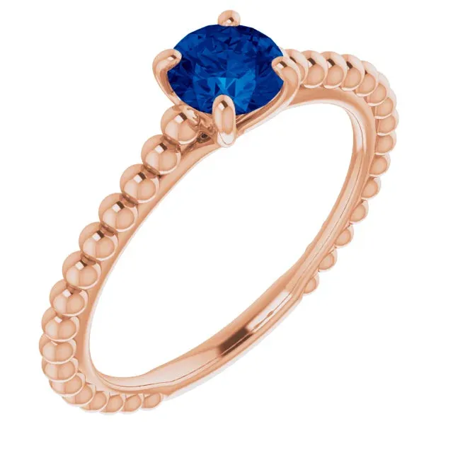 FIRE BRILLIANCE Rings Blue Sapphire Gift Set 3 Rings