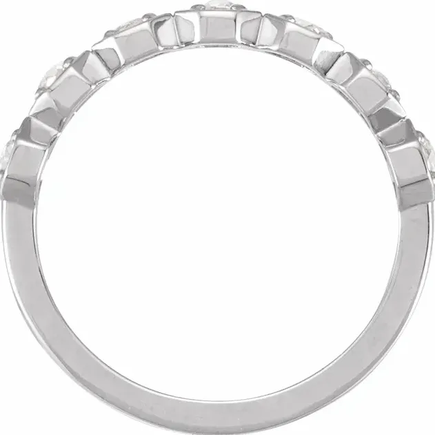 Fire Brilliance Rings Juliette Round Diamond 12 Eternity 15 CTW Anniversary Band