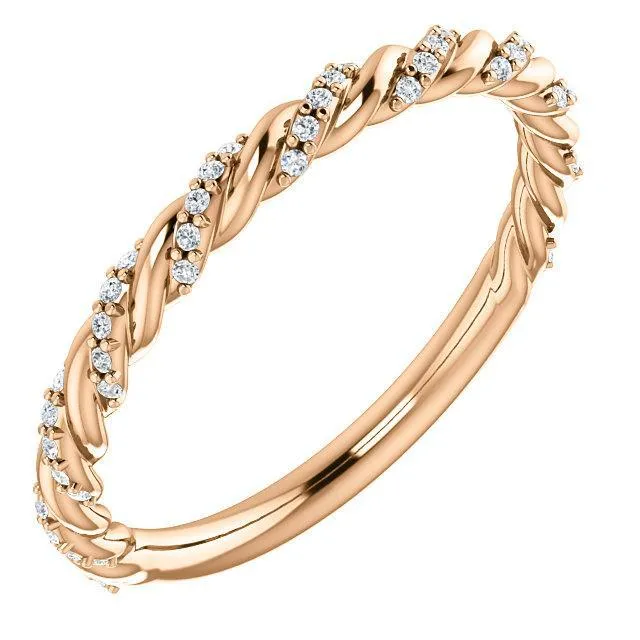 Fire Brilliance Rings Kenla Round Diamond or Moissanite 34 Eternity Rope Band Fire Brilliance Rings Kenla Round Diamond or Moissanite 34 Eternity Rope Band