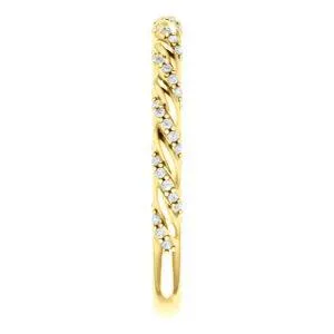 Fire Brilliance Rings Kenla Round Diamond or Moissanite 34 Eternity Rope Band