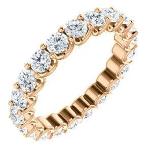 Fire Brilliance Rings Prestine Full Eternity U Prongs 3mm Round Cut Engagement or Anniversary Ring Fire Brilliance Rings Prestine Full Eternity U Prongs 3mm Round Cut Engagement or Anniversary Ring