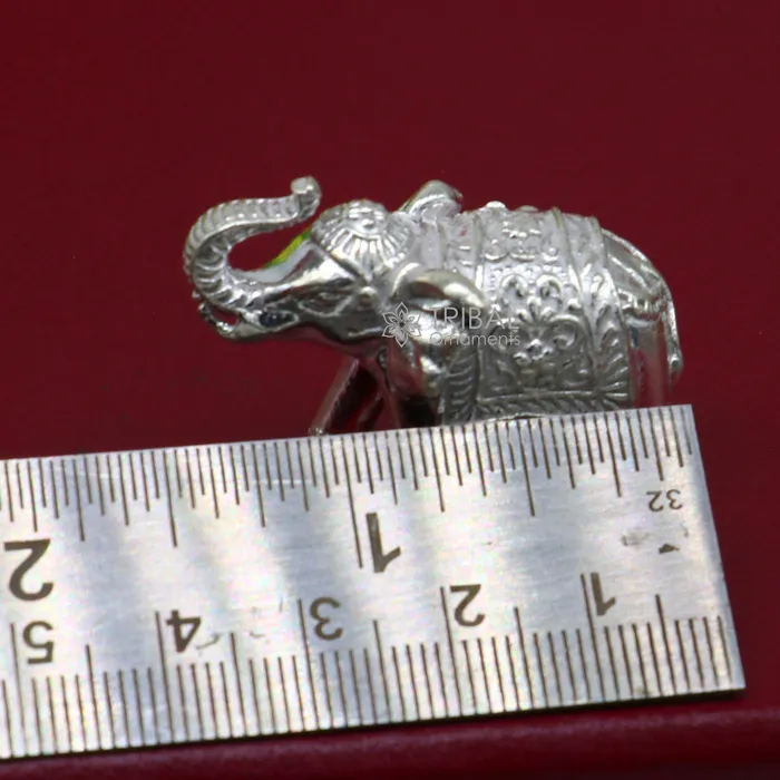 Fully solid 925 Sterling silver Elephant statue figurine sculpture best gifting or puja article figurine for wealth and prosperity art608 TRIBAL ORNAMENTS Necklaces Fully solid 925 Sterling silver Elephant statue figurine sculpture best gifting or puja article figurine for wealth and prosperity art608 TRIBAL ORNAMENTS Necklaces